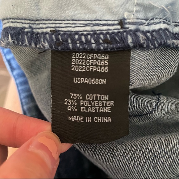 Universal Standard Carrie High Rise Wide Leg Jeans in True Blue - Picture 11 of 12